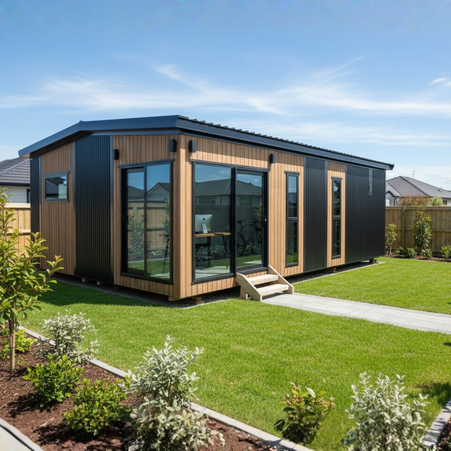 Wood & Steel Cabin - 6m x 8.4m